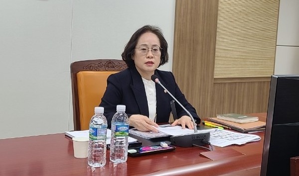 건강보험공단 빅데이터전략본부 신순애 본부장이 빅데이터 제공 향후 계획에 대해 설명하고 있다.