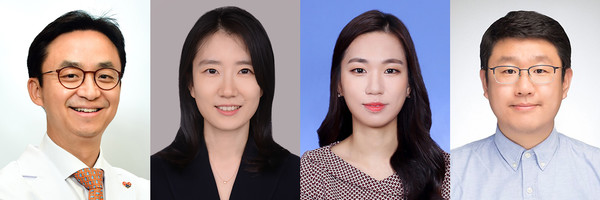 [사진 왼쪽부터] 서울대병원 최의근·이소령 교수, 배난영 전공의, 숭실대 한경도 교수