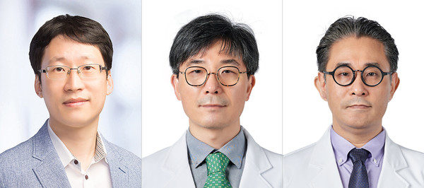 [사진 왼쪽부터] 서울대병원 김정민 교수, 중앙대병원 박광열·석주원 교수
