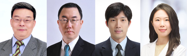 [사진 왼쪽부터] 산부인과 구승엽, 김훈, 김성우, 한지연 교수