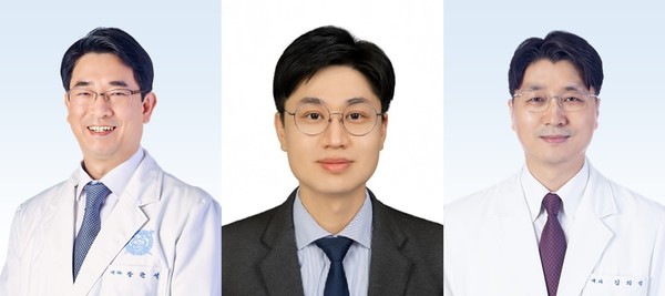 (왼쪽부터) 분당서울대병원 알레르기내과 장윤석 교수, 최준표 교수, 감염내과 김의석 교수