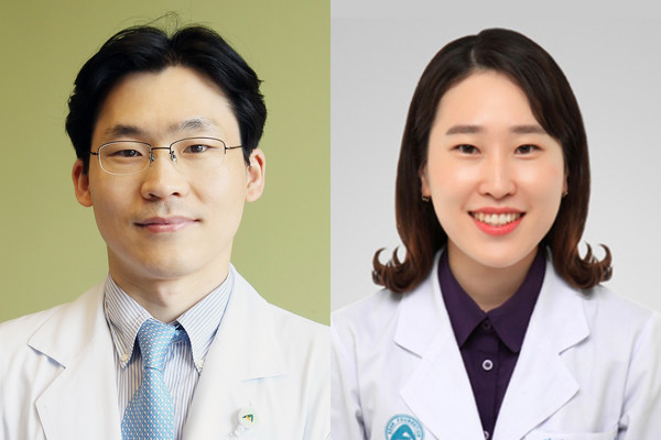 (왼쪽부터) 서울아산병원 피부과 이우진 교수, 최명은 연구원