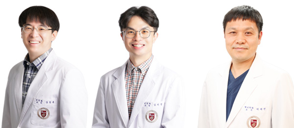 (좌측부터)고려대 구로병원 신경과 강성훈, 김치경 교수, 핵의학과 어재선 교수