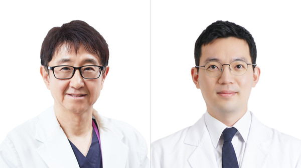 경희대병원 심장혈관센터 김원 교수, 재활의학과 소윤수 교수(좌측부터)