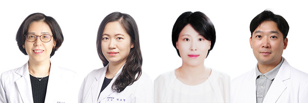(왼쪽부터) 고대안산병원 내분비내과 김난희, 박소영 교수, 의생명연구센터 김민희, 김재영 교수