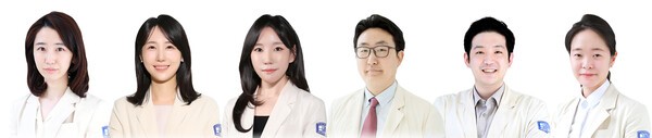 사진=(왼쪽부터)서울성모병원 혈액병원 박소연, 조수정 임상진료조교수, 유재원, 민기준, 곽대훈 조교수, 김가영 임상진료조교수.