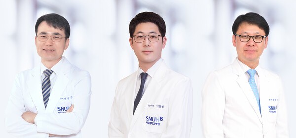 사진=(왼쪽부터] 영상의학과 박창민, 이동헌 교수, 소화기내과 임종필 교수.