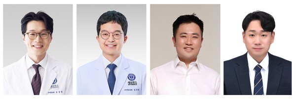 사진=(왼쪽부터) 연세의대 소아청소년과 송경철, 김준영 교수, 가톨릭의대 고태훈 교수, 이강혁 박사.