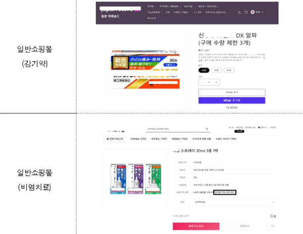 의약품 불법판매·알선 광고(자료=식품의약품안전처)