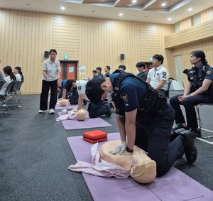 건국대병원, 광진경찰서와 CPR 교육 시행… 실전형 응급 대응력 강화