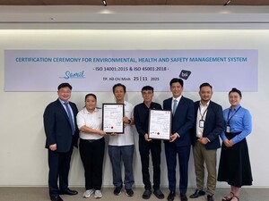 삼일제약 베트남 플랜트, ISO 14001·ISO 45001 통합 인증 획득